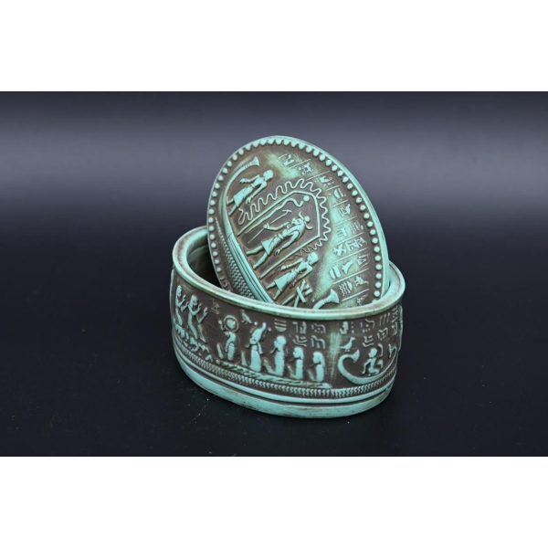An Egyptian box inscribed with pharaonic inscriptions-Antiques Replica Ancient Egyptian made in Egypt - صورة إضافية 2