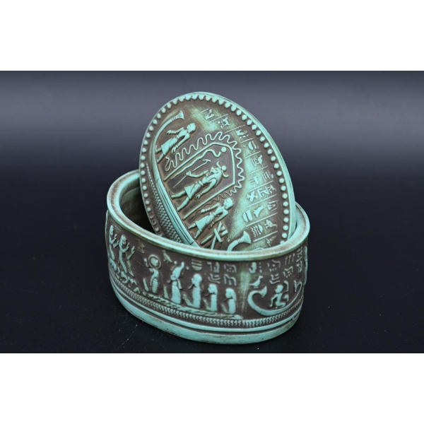 An Egyptian box inscribed with pharaonic inscriptions-Antiques Replica Ancient Egyptian made in Egypt - صورة إضافية 4