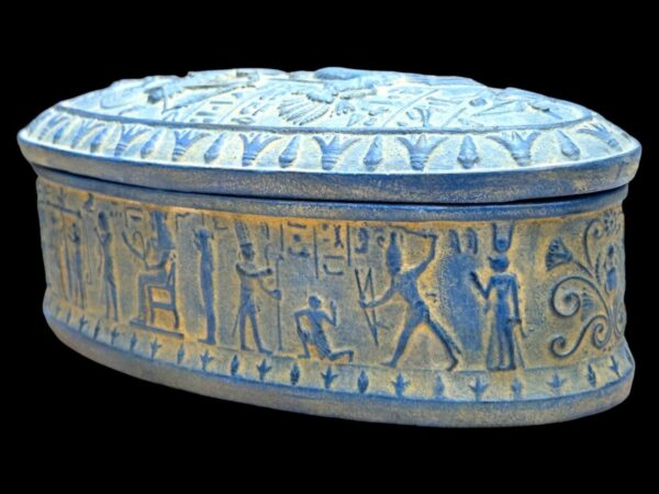 An Egyptian box inscribed with pharaonic inscriptions-Antiques-Replica- Ancient Egyptian-made in Egypt - صورة إضافية 5