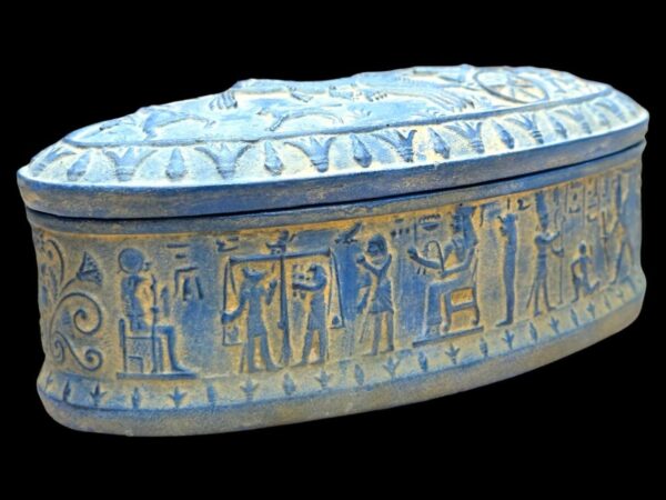 An Egyptian box inscribed with pharaonic inscriptions-Antiques-Replica- Ancient Egyptian-made in Egypt - صورة إضافية 7