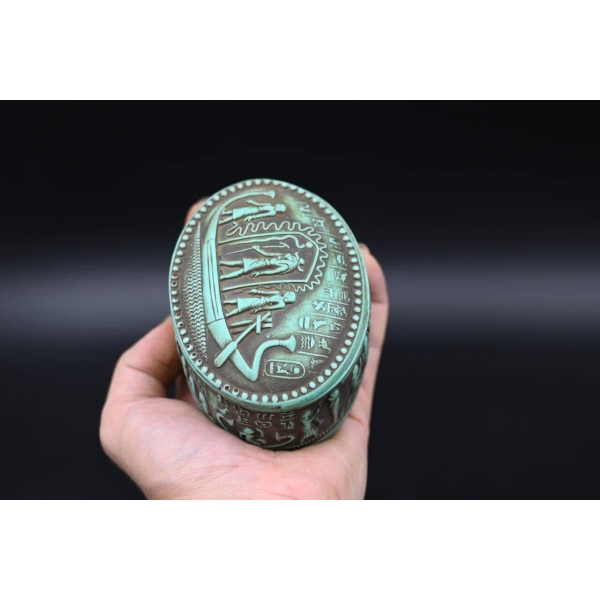 An Egyptian box inscribed with pharaonic inscriptions-Antiques Replica Ancient Egyptian made in Egypt - صورة إضافية 7