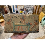 Ancient Egyptian Anubis Wall Relief Painting