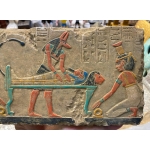 Ancient Egyptian Anubis Wall Relief Painting - صورة إضافية 3