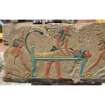 Ancient Egyptian Anubis Wall Relief Painting - صورة إضافية 5