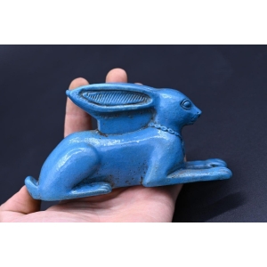 Ancient Egyptian Rabbit Statue, Unut Goddess of Fertility, Stone