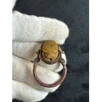 Ancient Egyptian Scarab Ring – King Thutmose III Cartouche, Copper Amulet