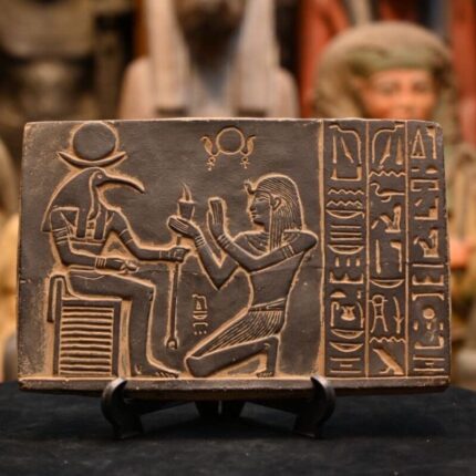 Authentic Thoth bloack -Egyptian god wisdom/intelligent, and writing-handcrafted antiquities-sculpture bloack-mythology/archaeology of Egypt