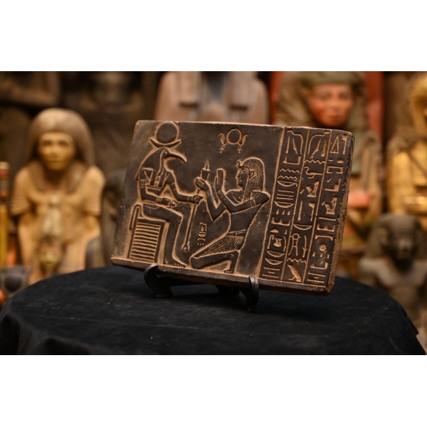 Authentic Thoth bloack -Egyptian god wisdom/intelligent, and writing-handcrafted antiquities-sculpture bloack-mythology/archaeology of Egypt