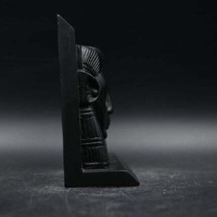Basalt Hathor Mask Sculpture: Egyptian Goddess Replica - صورة إضافية 2