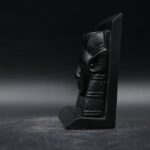 Basalt Hathor Mask Sculpture: Egyptian Goddess Replica - صورة إضافية 6