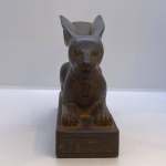Basalt Stone Rabbit Statue: Ancient Egyptian Goddess Unut