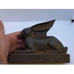Basalt Stone Rabbit Statue: Ancient Egyptian Goddess Unut