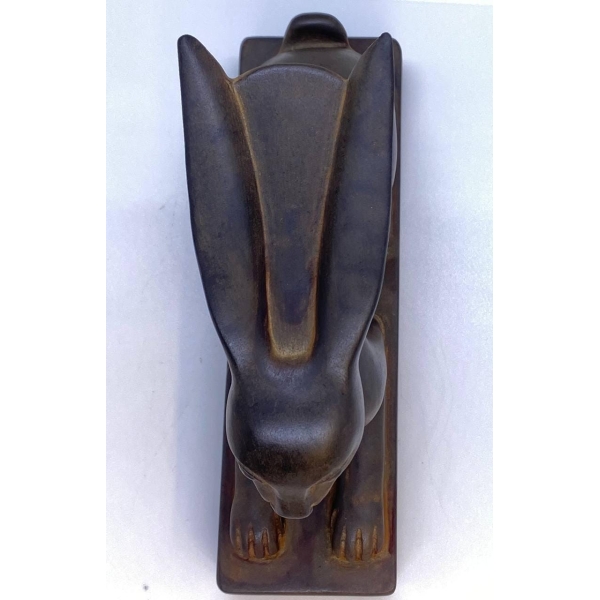Basalt Stone Rabbit Statue: Ancient Egyptian Goddess Unut