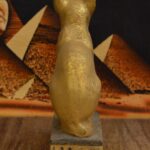 Bastet Cat Statue, Egyptian Mythology, Gold Leaf - صورة إضافية 4