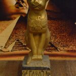 Bastet Cat Statue, Egyptian Mythology, Gold Leaf - صورة إضافية 6
