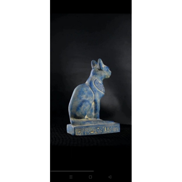 Bastet Statue: Egyptian Cat Goddess Replica, Home Decor Gift - صورة إضافية 3