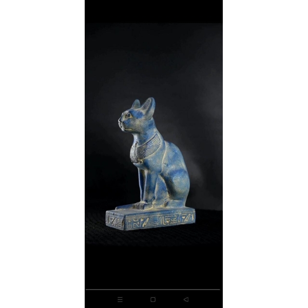 Bastet Statue: Egyptian Cat Goddess Replica, Home Decor Gift - صورة إضافية 7