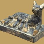 Bastet Statue: Egyptian Goddess Cat Sculpture, Stone Replica - صورة إضافية 7