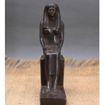 Black Basalt Isis Statue, Egyptian Goddess of Love