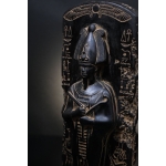 Black Basalt Osiris Sculpture, Ancient Egyptian God Statue