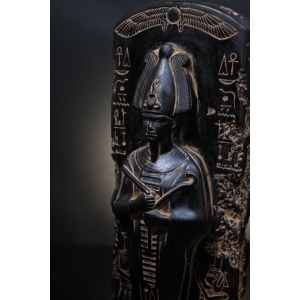Black Basalt Osiris Sculpture, Ancient Egyptian God Statue
