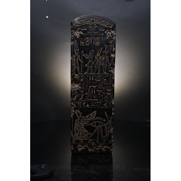 Black Basalt Osiris Sculpture, Ancient Egyptian God Statue - صورة إضافية 3