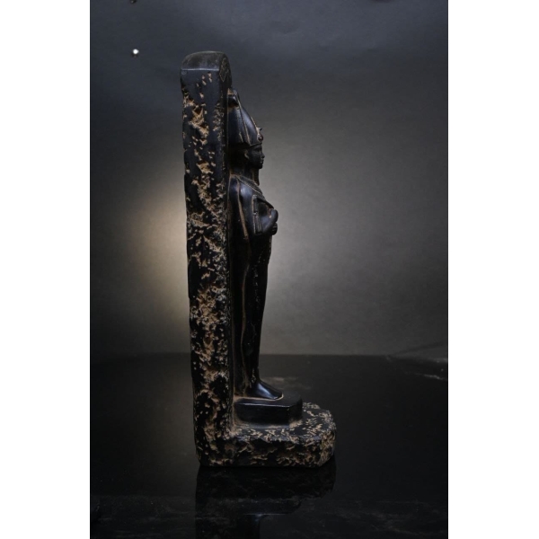 Black Basalt Osiris Sculpture, Ancient Egyptian God Statue - صورة إضافية 4