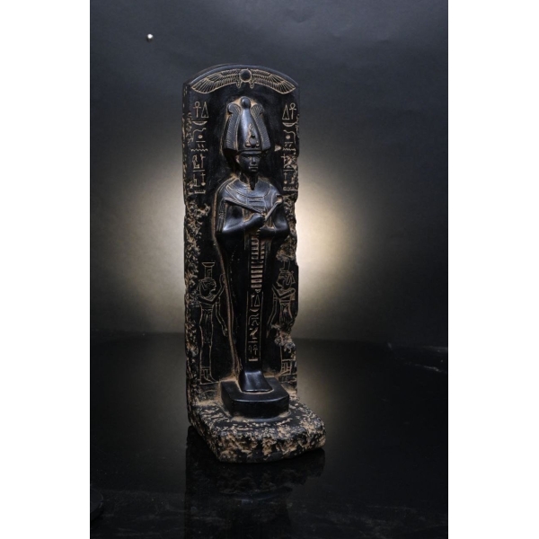 Black Basalt Osiris Sculpture, Ancient Egyptian God Statue - صورة إضافية 6