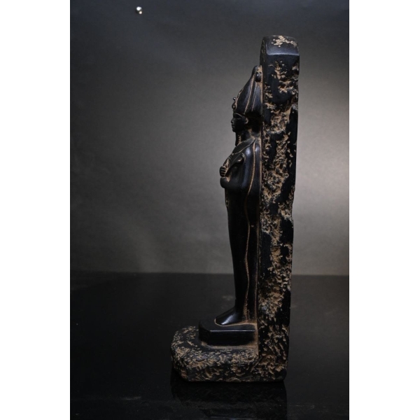 Black Basalt Osiris Sculpture, Ancient Egyptian God Statue - صورة إضافية 7