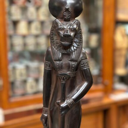 Black Basalt Sekhmet Statue – Egyptian Goddess of War Sculpture