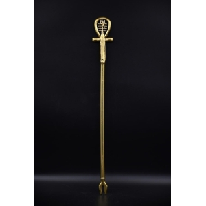 Brass Ankh Djed Was Scepter, Egyptian Symbol of Life