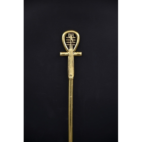Brass Ankh Djed Was Scepter, Egyptian Symbol of Life - صورة إضافية 3