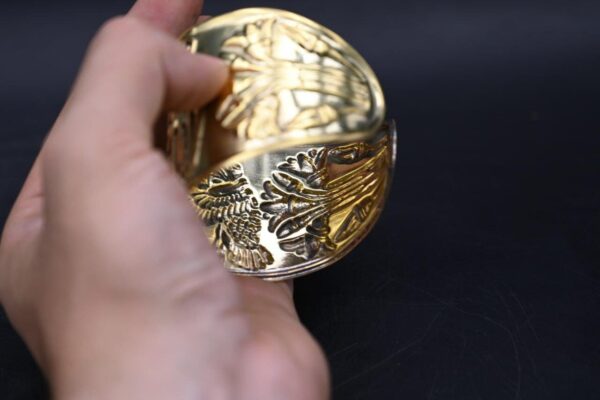 Brass Eye of Horus Bracelet: Egyptian Mythology Talisman - صورة إضافية 3