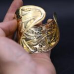 Brass Eye of Horus Bracelet: Egyptian Mythology Talisman - صورة إضافية 4