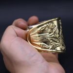 Brass Eye of Horus Bracelet: Egyptian Mythology Talisman - صورة إضافية 5