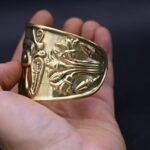 Brass Eye of Horus Bracelet: Egyptian Mythology Talisman - صورة إضافية 6