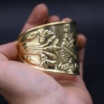 Brass Eye of Horus Bracelet: Egyptian Mythology Talisman - صورة إضافية 9
