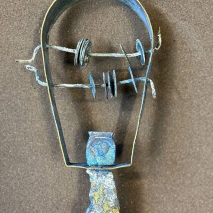 Brass Hathor Sistrum – Egyptian Goddess of Love & Beauty - صورة إضافية 2