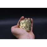Brass Nile Key Bracelet: Winged Cobra Talisman, Egyptian Protection