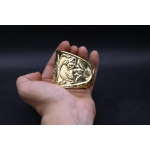 Brass Nile Key Bracelet: Winged Cobra Talisman, Egyptian Protection
