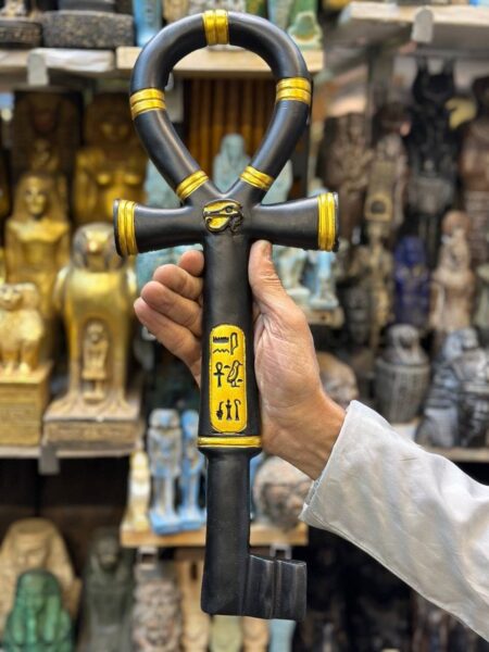 Egyptian Ankh Key: Gold Leaf, Symbol of Life - صورة إضافية 3