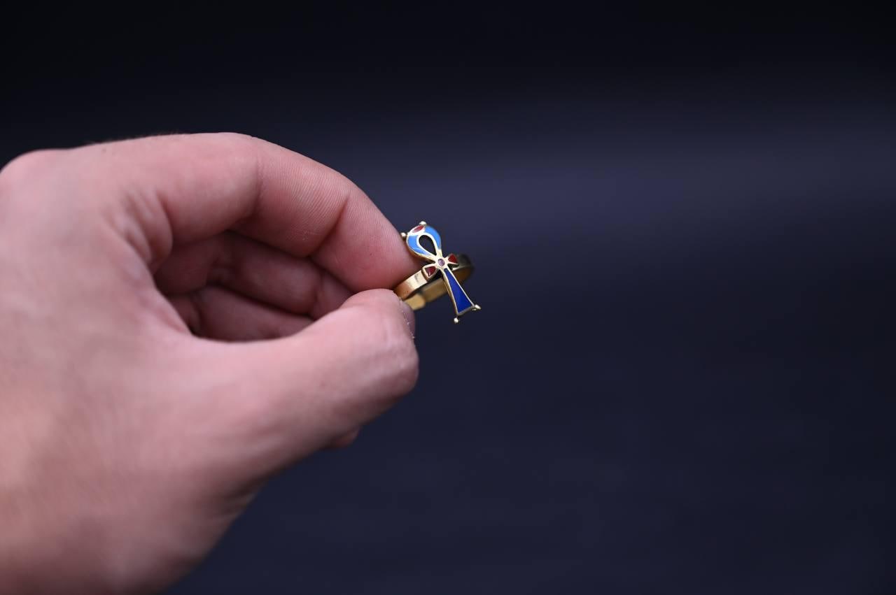 Egyptian Ankh Ring: Key of Life, Good Luck Symbol