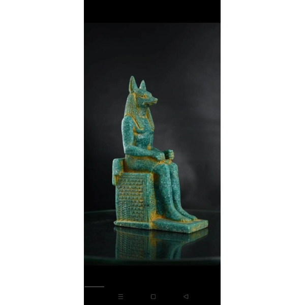 Egyptian Anubis Statue: God of Mummification Replica - صورة إضافية 3