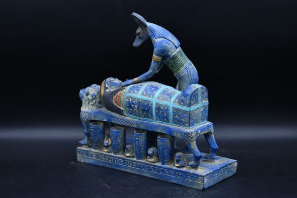 Egyptian Anubis Statue: God of Mummification Sculpture - صورة إضافية 2