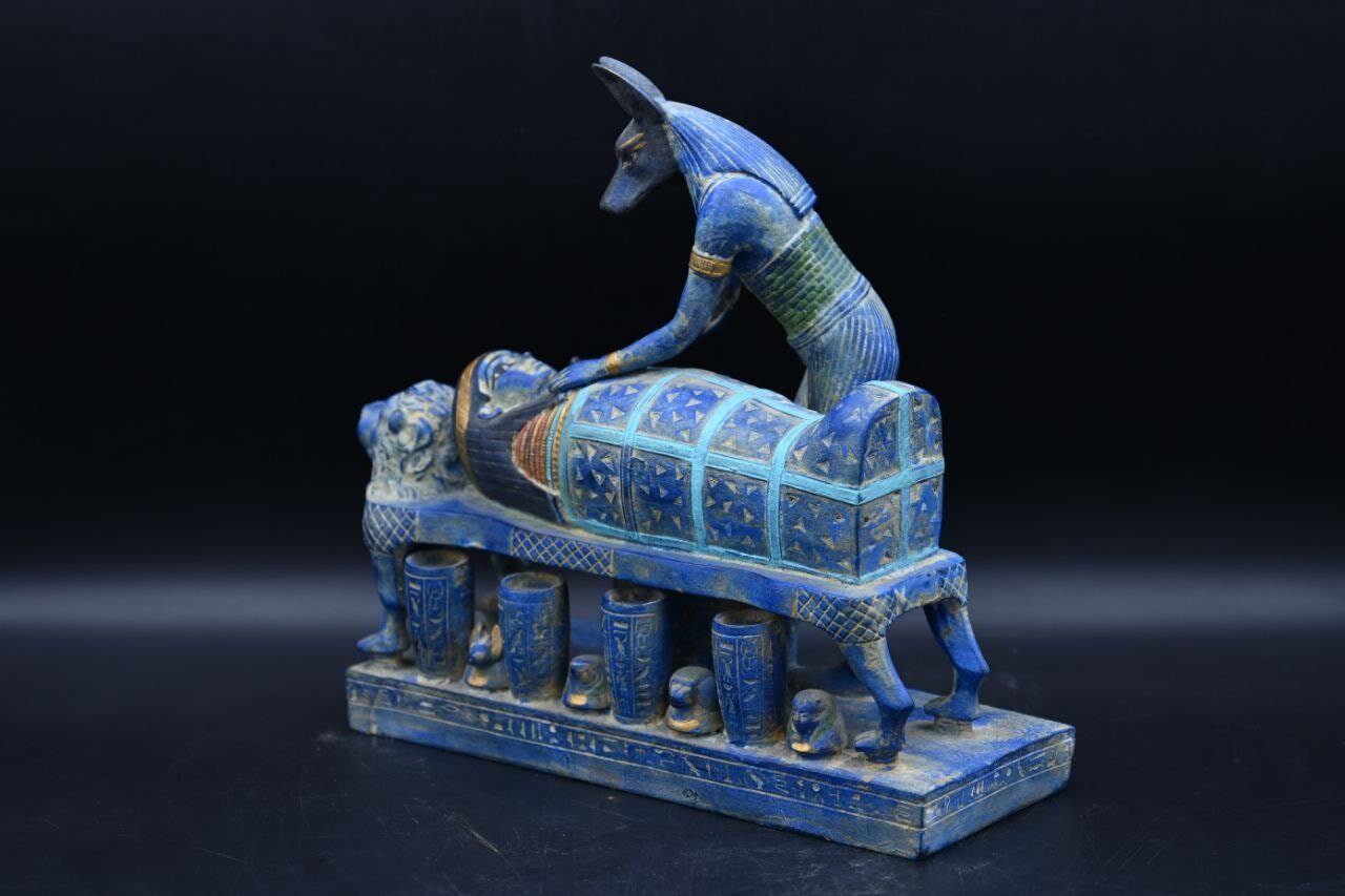Egyptian Anubis Statue: God of Mummification Sculpture