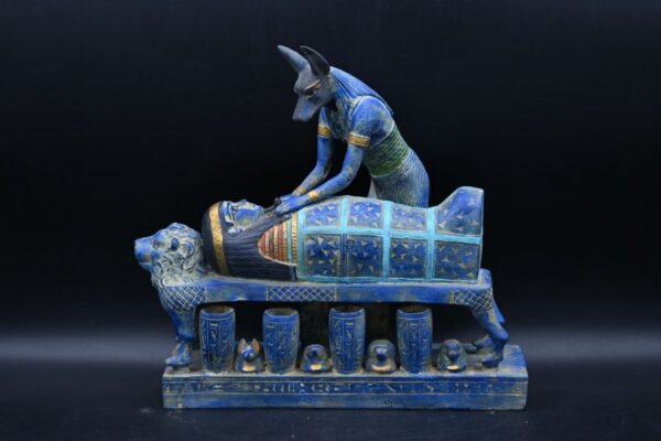 Egyptian Anubis Statue: God of Mummification Sculpture - صورة إضافية 3
