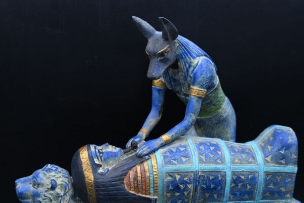 Egyptian Anubis Statue: God of Mummification Sculpture - صورة إضافية 4