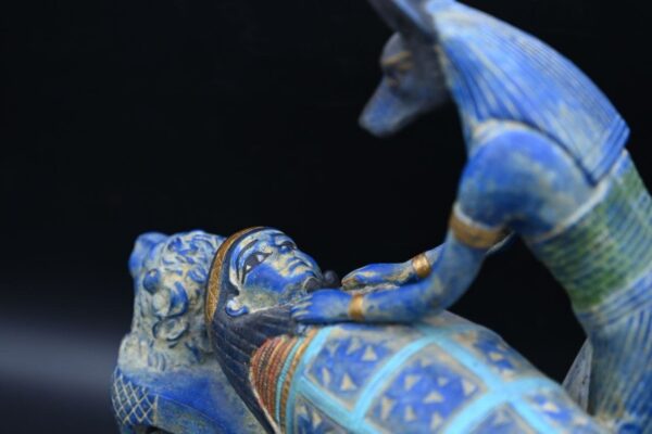Egyptian Anubis Statue: God of Mummification Sculpture - صورة إضافية 7