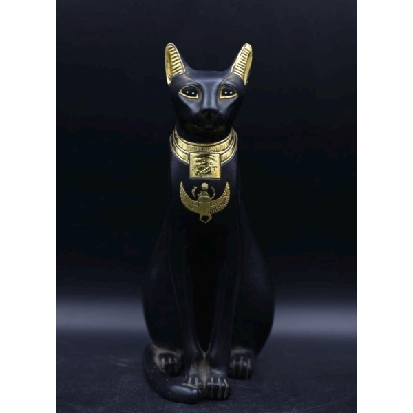 Egyptian Bastet Cat Statue, Goddess of Protection, Home Decor