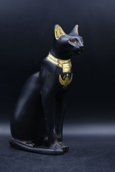 Egyptian Bastet Cat Statue, Goddess of Protection, Home Decor - صورة إضافية 3